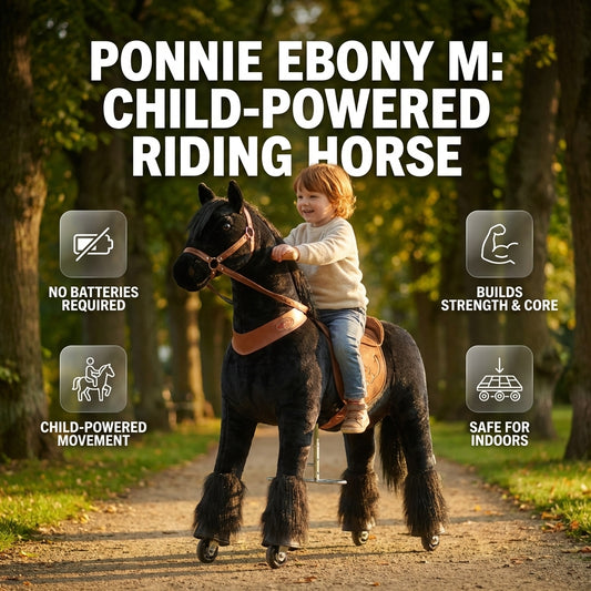 Mechanical riding horse Ponnie Ebony M
