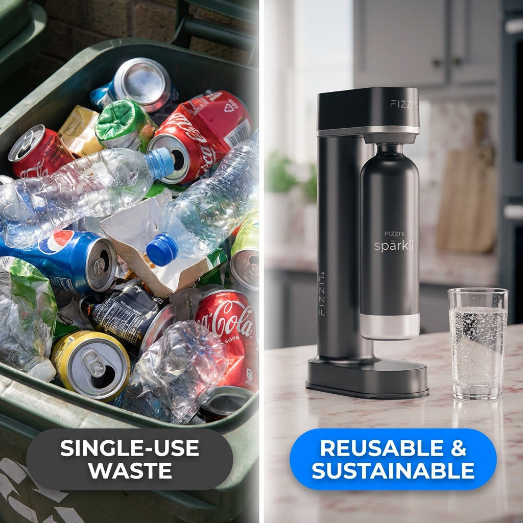 FIZZIT™ Spärklï Carbonated Water Soda Maker with Stainless Steel Bottle